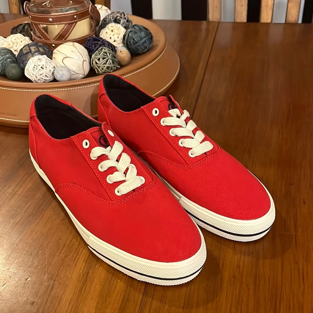 Polo Ralph Lauren CP93 Regatta Summer 92 Canvas Shoes Sneakers red Mens Size 12